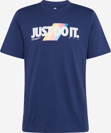 T-Shirt Nike Sportswear en bleu : devant