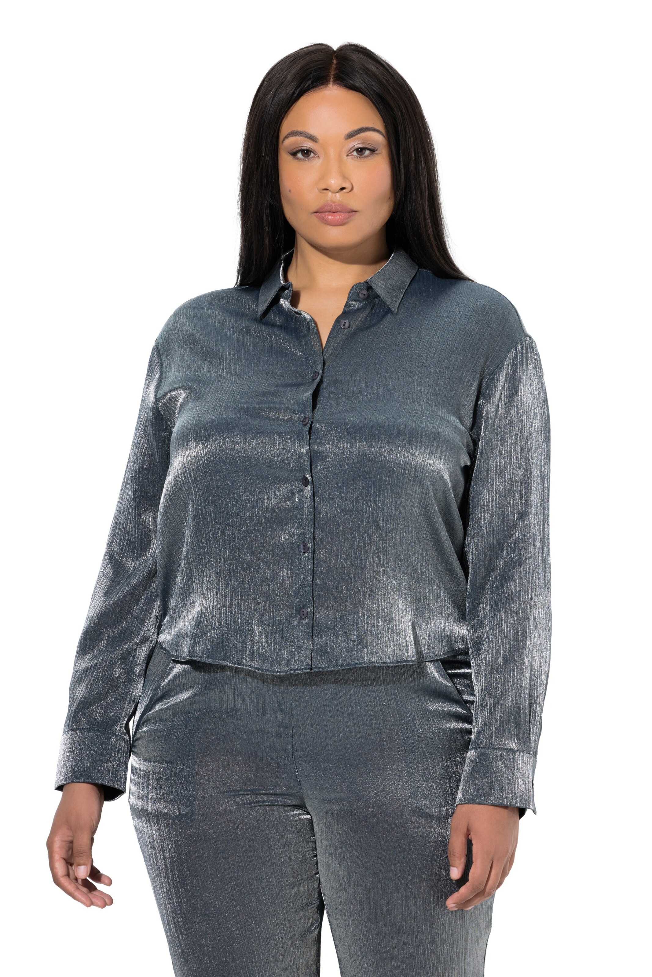 Ulla Popken Blouse in Blue: front