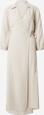 Robe 'Jovene Ginia' MSCH COPENHAGEN en beige : devant