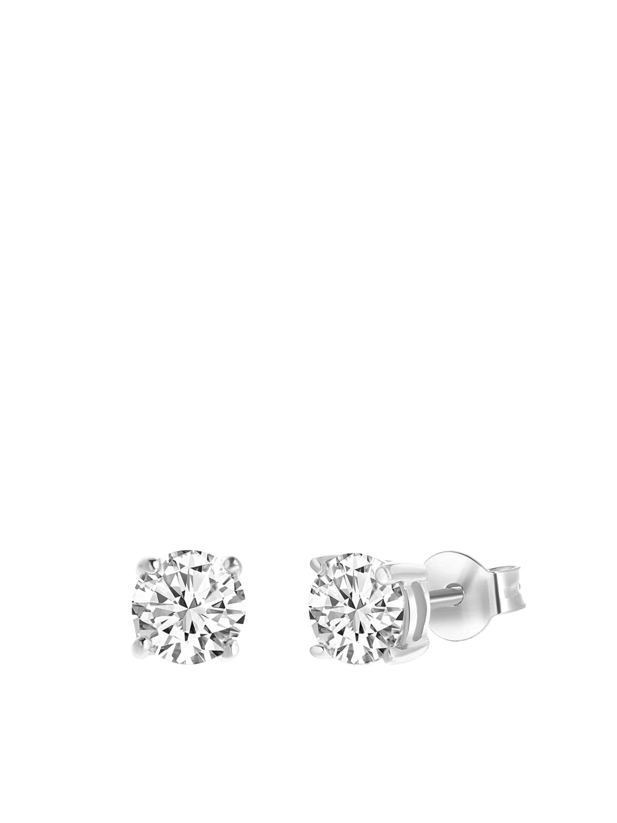 Lucardi Earrings in Silver: front