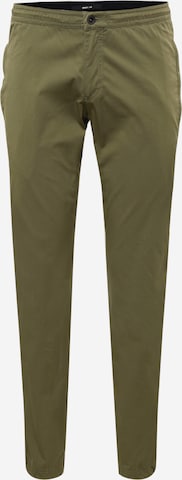 BRAX Chino Pants 'C-Tech' in Green: front