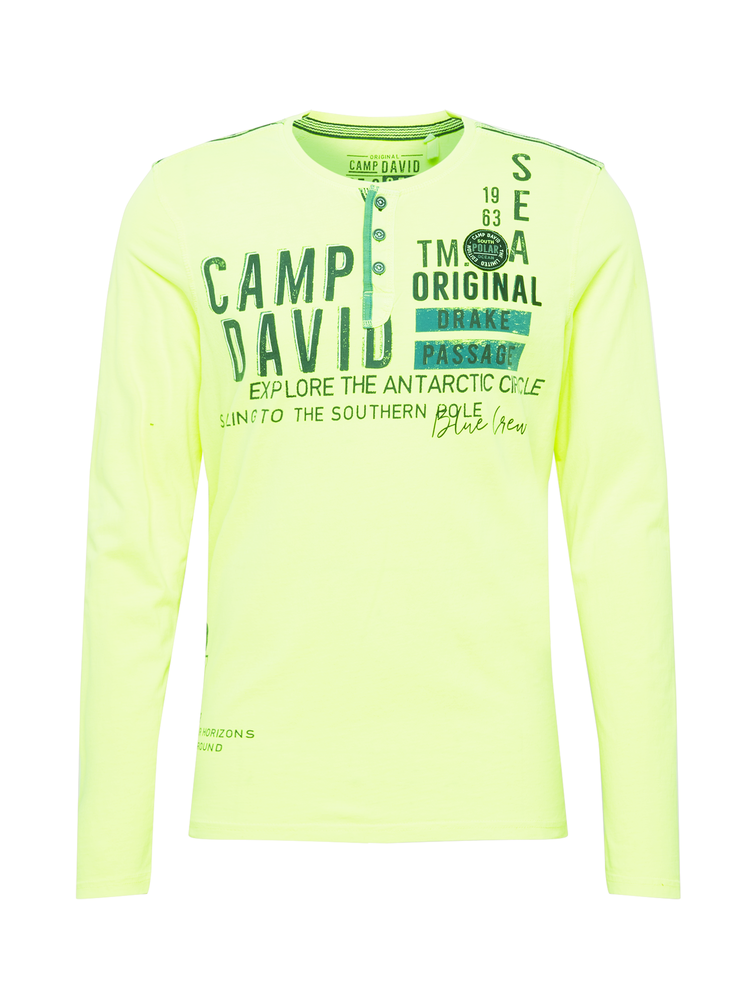 Odzież Mężczyźni CAMP DAVID Koszulka w kolorze Trzcina, Ciemnozielony, Trawa Zielonam 