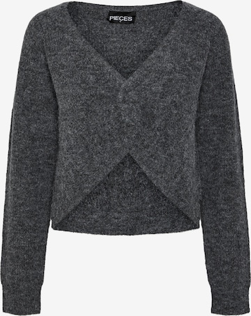 PIECES Sweater 'SPIRA' in Grey: front