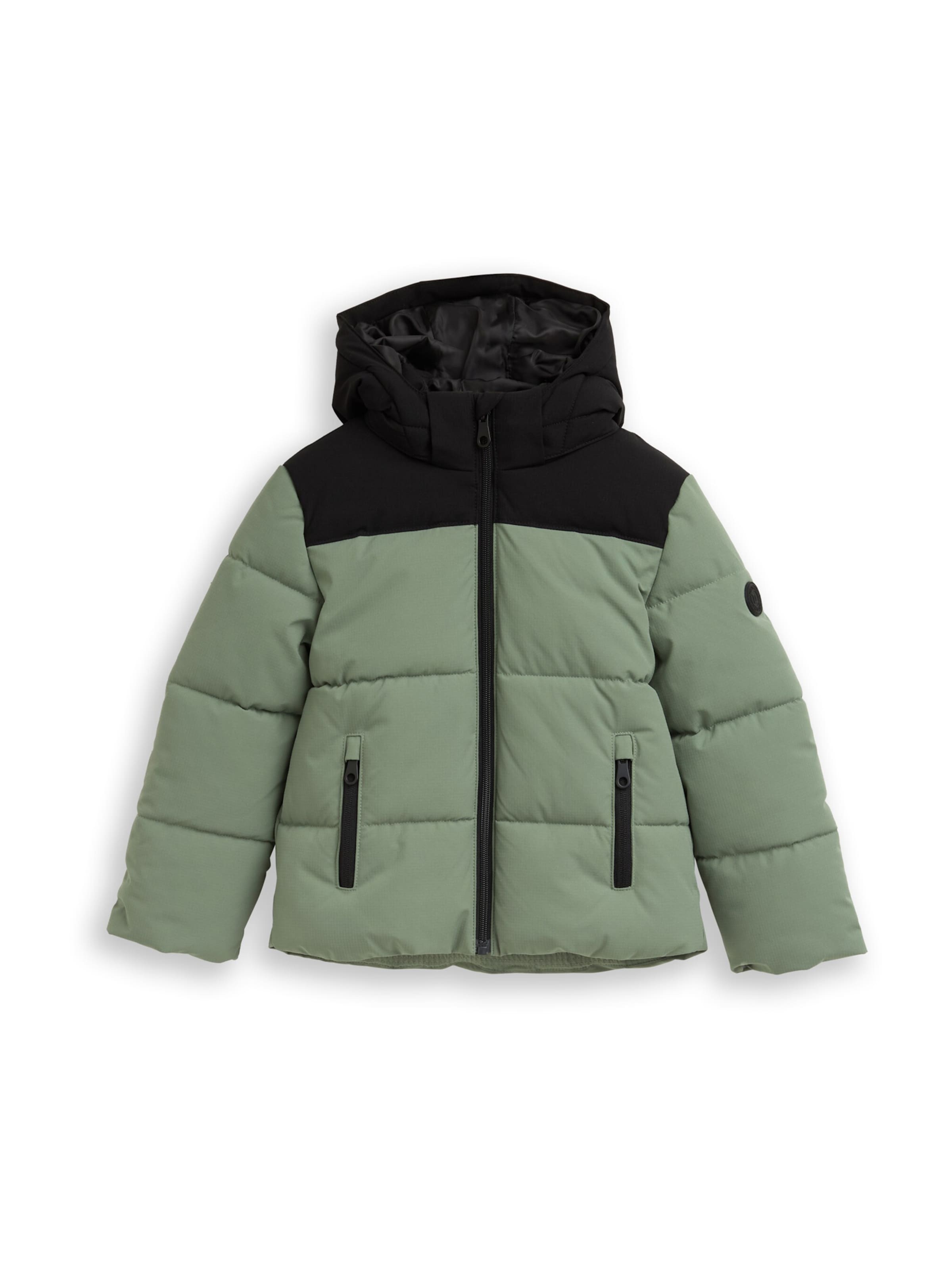 TOM TAILOR Winter Jacket in Green: front