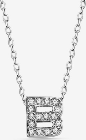 Dkeniz Ketting 'BUCHSTABENKETTE B' in de kleur Zilver, Productweergave