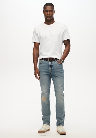 Coupe slim Jean Superdry en bleu