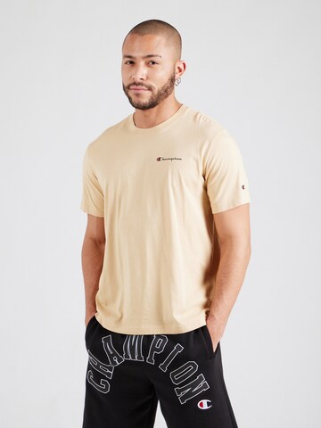 Champion Authentic Athletic Apparel Shirt in Beige: front