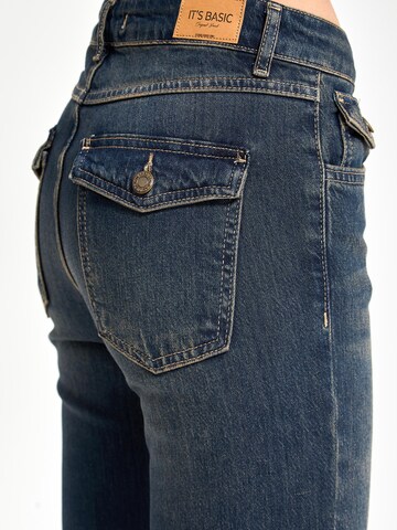 IT'S BASIC Flared Jeans 'OLIVIA' in Blue