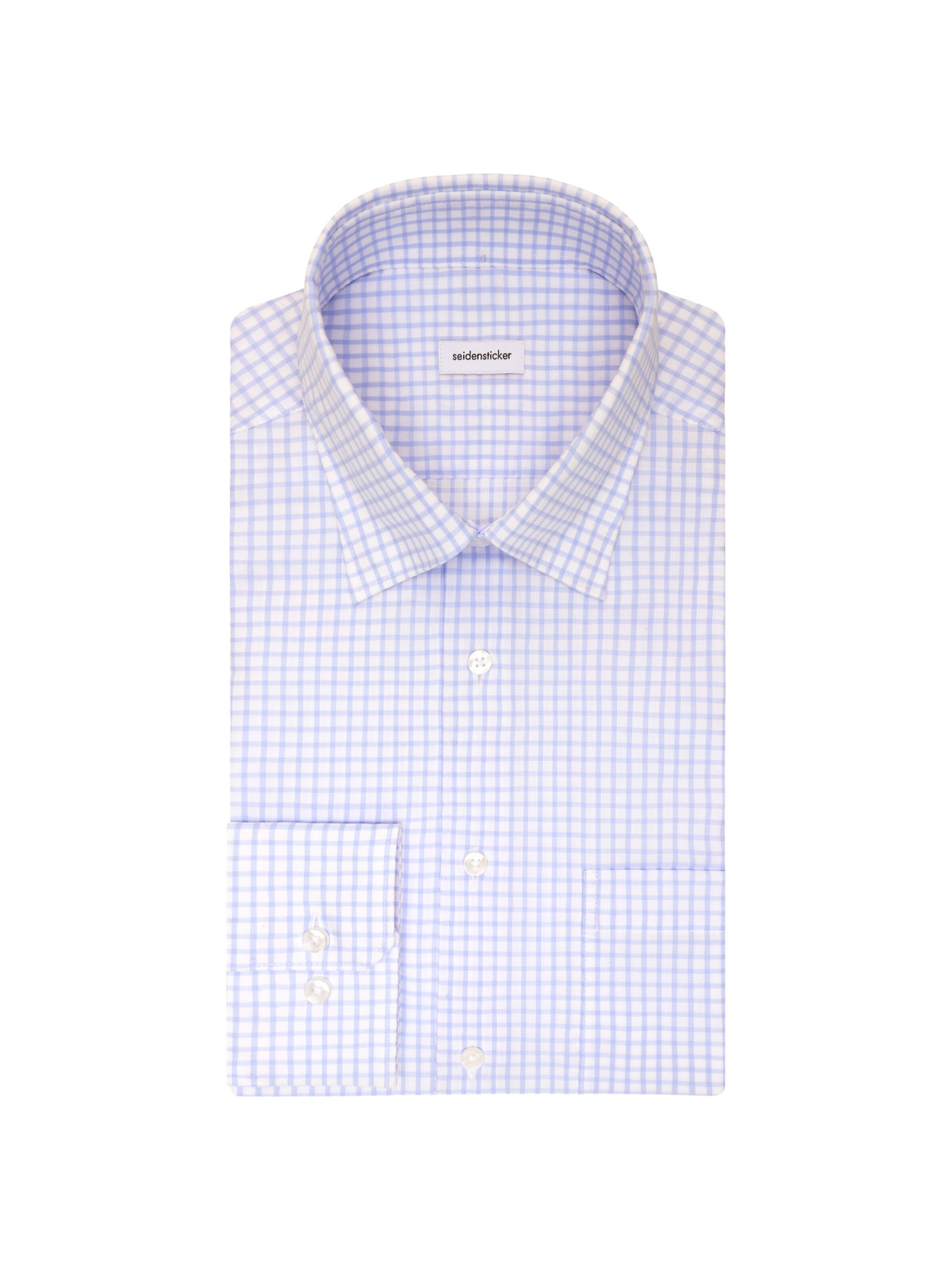 SEIDENSTICKER Regular Fit Businesshemd 'Schwarze Rose' in Blau