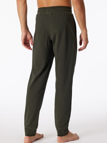 SCHIESSER Regular Workout Pants ' Mix & Relax ' in Green