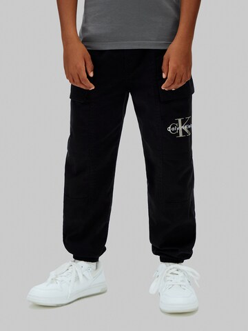 Regular Pantalon Calvin Klein Jeans en noir : devant