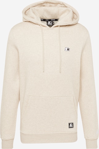 Sweat-shirt 'Essential' Starter Black Label en beige : devant