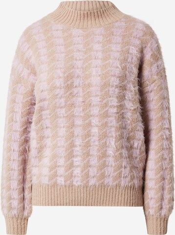 Pullover 'Dogtooth' di Dorothy Perkins in beige: frontale