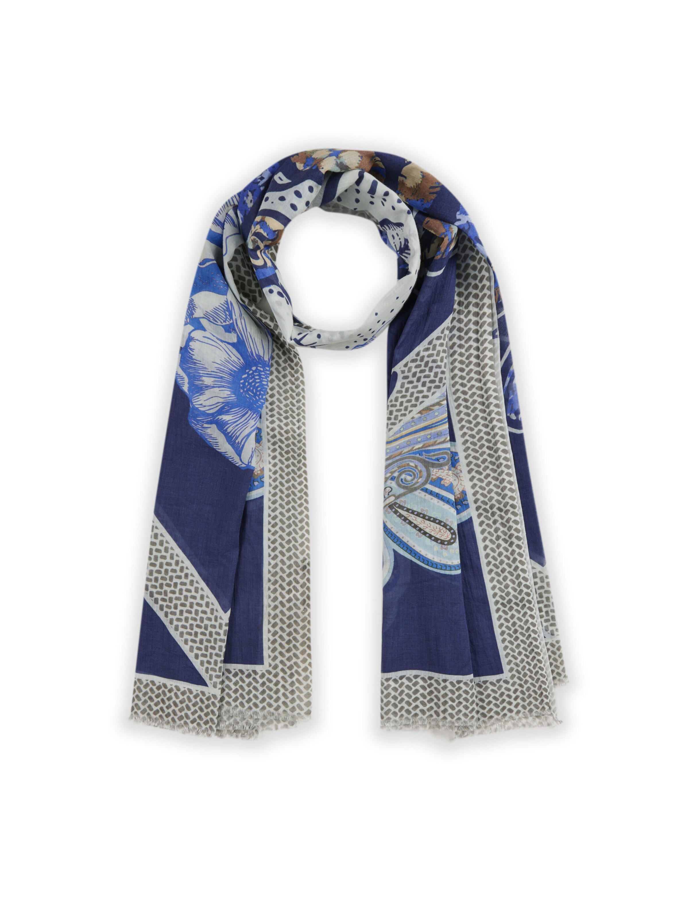 Écharpe CODELLO en bleu : devant