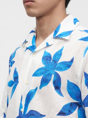 Only & Sons Comfort fit Button Up Shirt 'ONSCAIDEN' in White