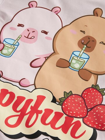 NAME IT Majica 'NKFAbbi Capybara' | roza barva