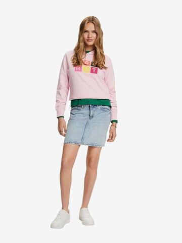 Sweat-shirt ESPRIT en rose