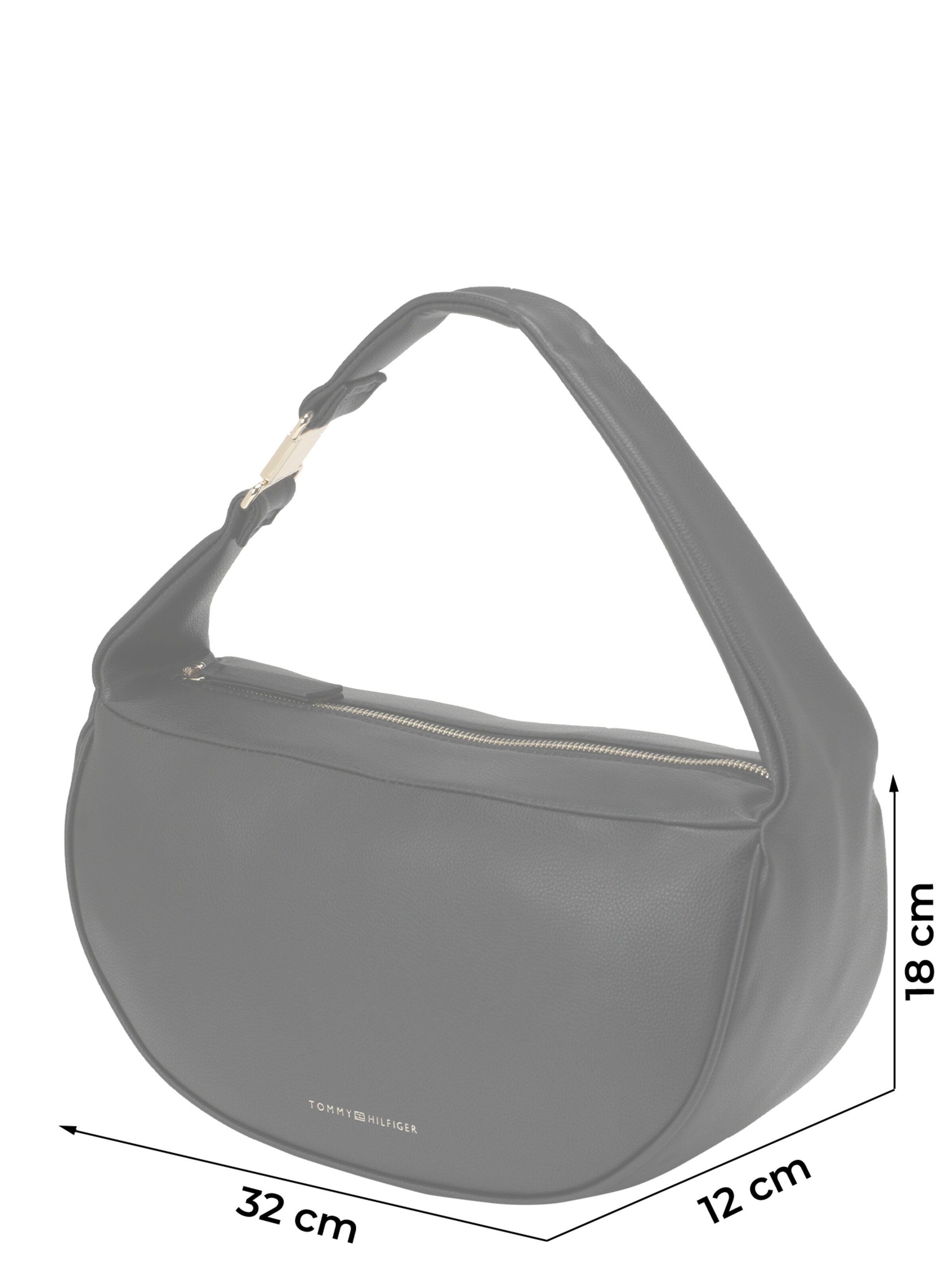 Geantă de umăr de la TOMMY HILFIGER pe negru