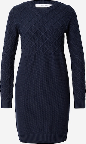 ABOUT YOU - Vestido de punto 'Vivian' en azul: frente