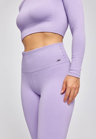 SNOCKS Skinny Workout Pants in Purple