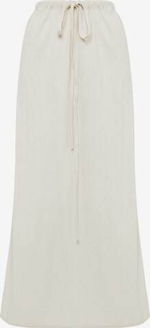 Calli Skirt 'DRAWSTRING' in Beige: front