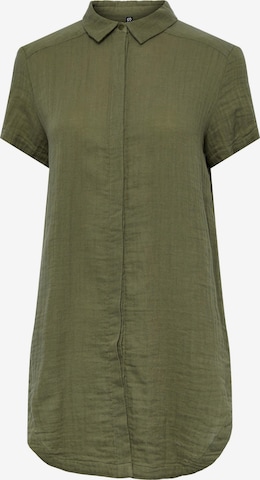 Camicia da donna 'Lelou' di PIECES in verde: frontale