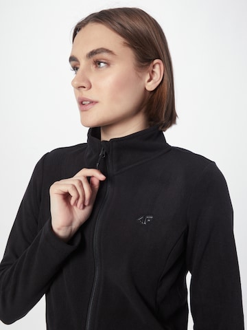 4F Athletic Fleece Jacket in Black