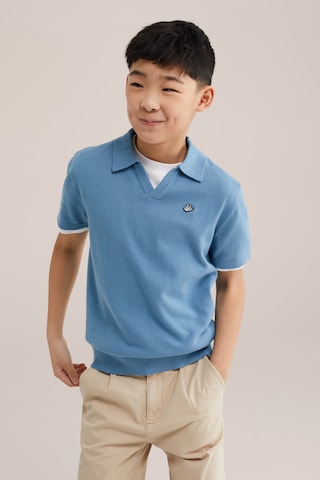 WE Fashion Свитер в Синий: спереди