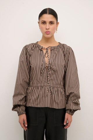 KAREN BY SIMONSEN Bluse in Braun: Vorderseite