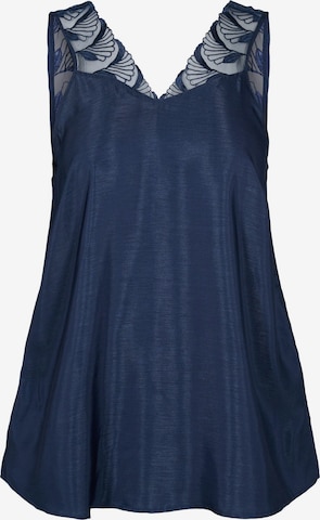 Zizzi Top in Blue: front