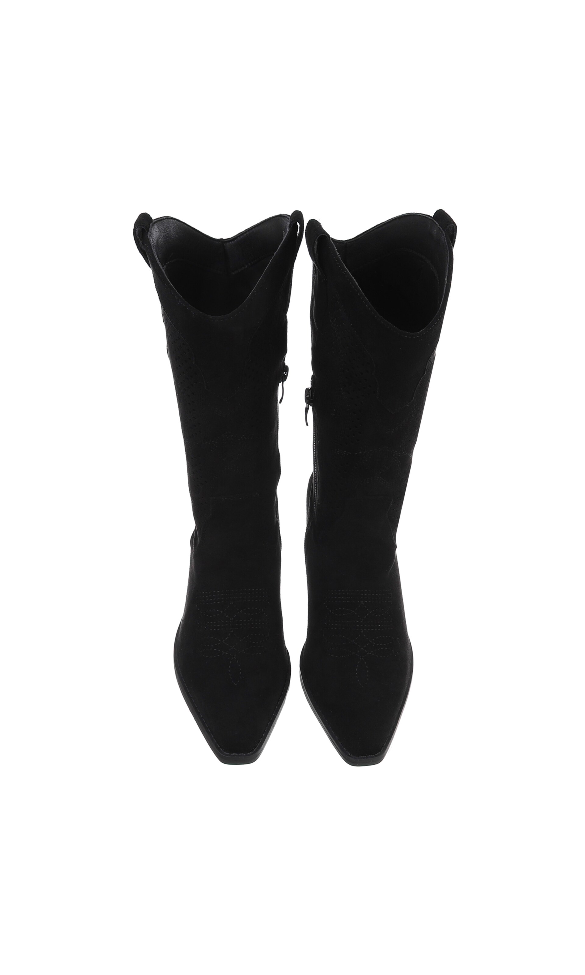 Ital-Design Cowboy Boots in Black