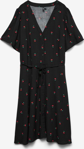 Robe-chemise 'VMCalba' Vero Moda Curve en noir : devant