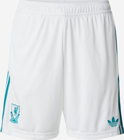 Sportinės kelnės 'Liverpool FC' iš ADIDAS PERFORMANCE, spalva – nefrito spalva / balta, Prekių apžvalga