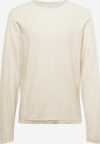 JACK & JONES Trui 'UNION' in Beige: voorkant