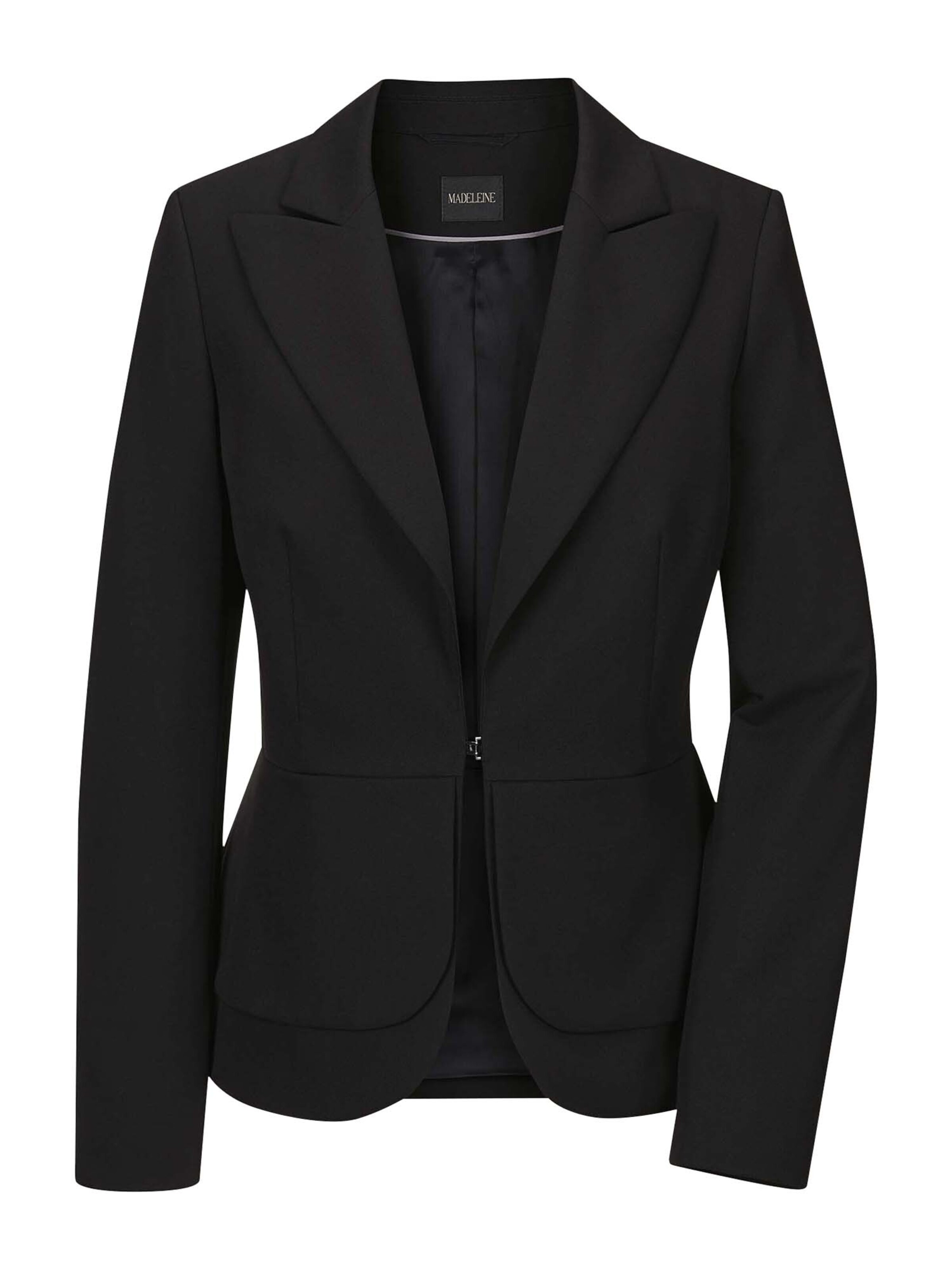 MADELEINE Blazer in Schwarz: Vorderseite