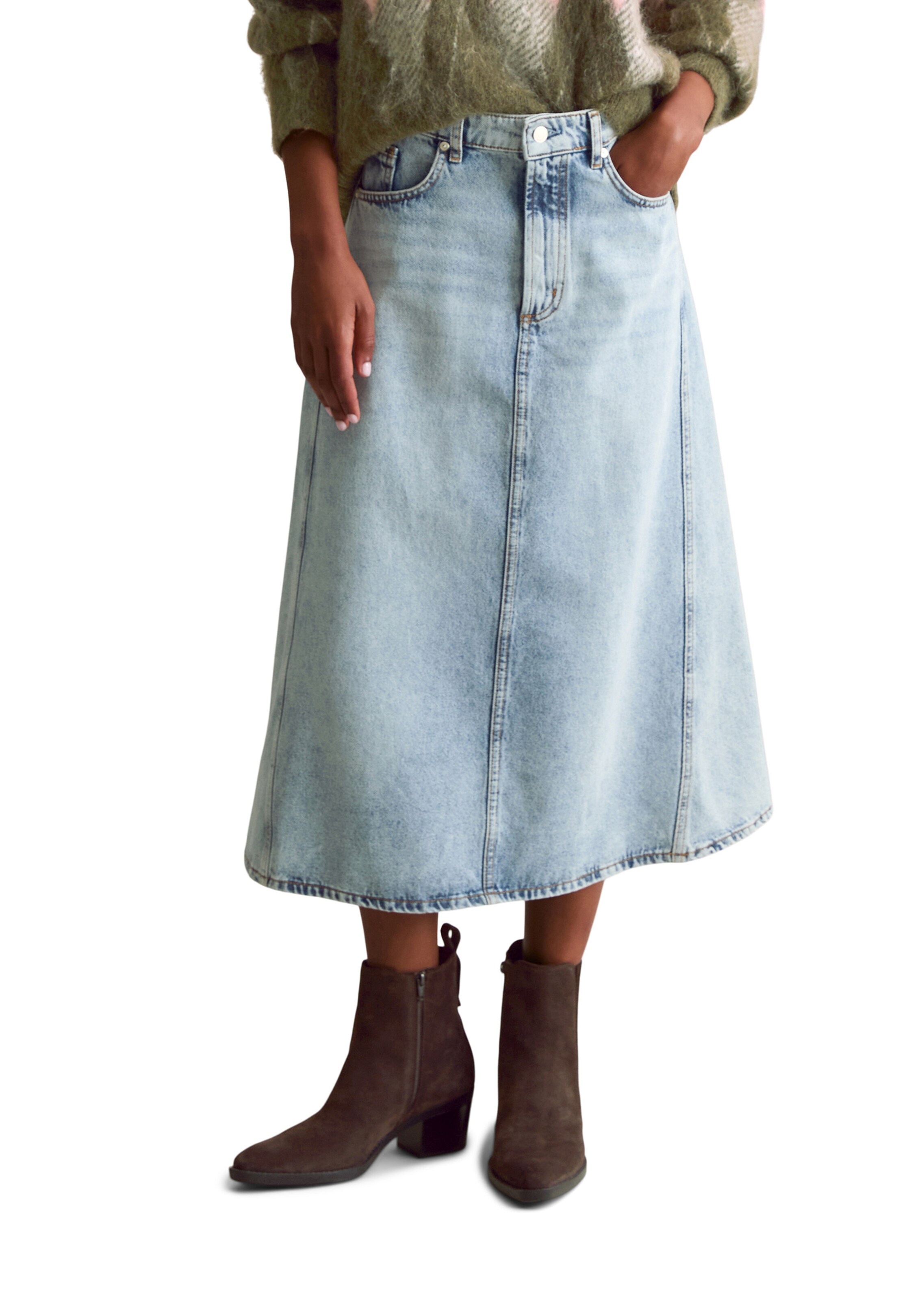 Marc O'Polo DENIM Skirt in Blue: front