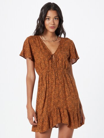 Robe BILLABONG en marron : devant