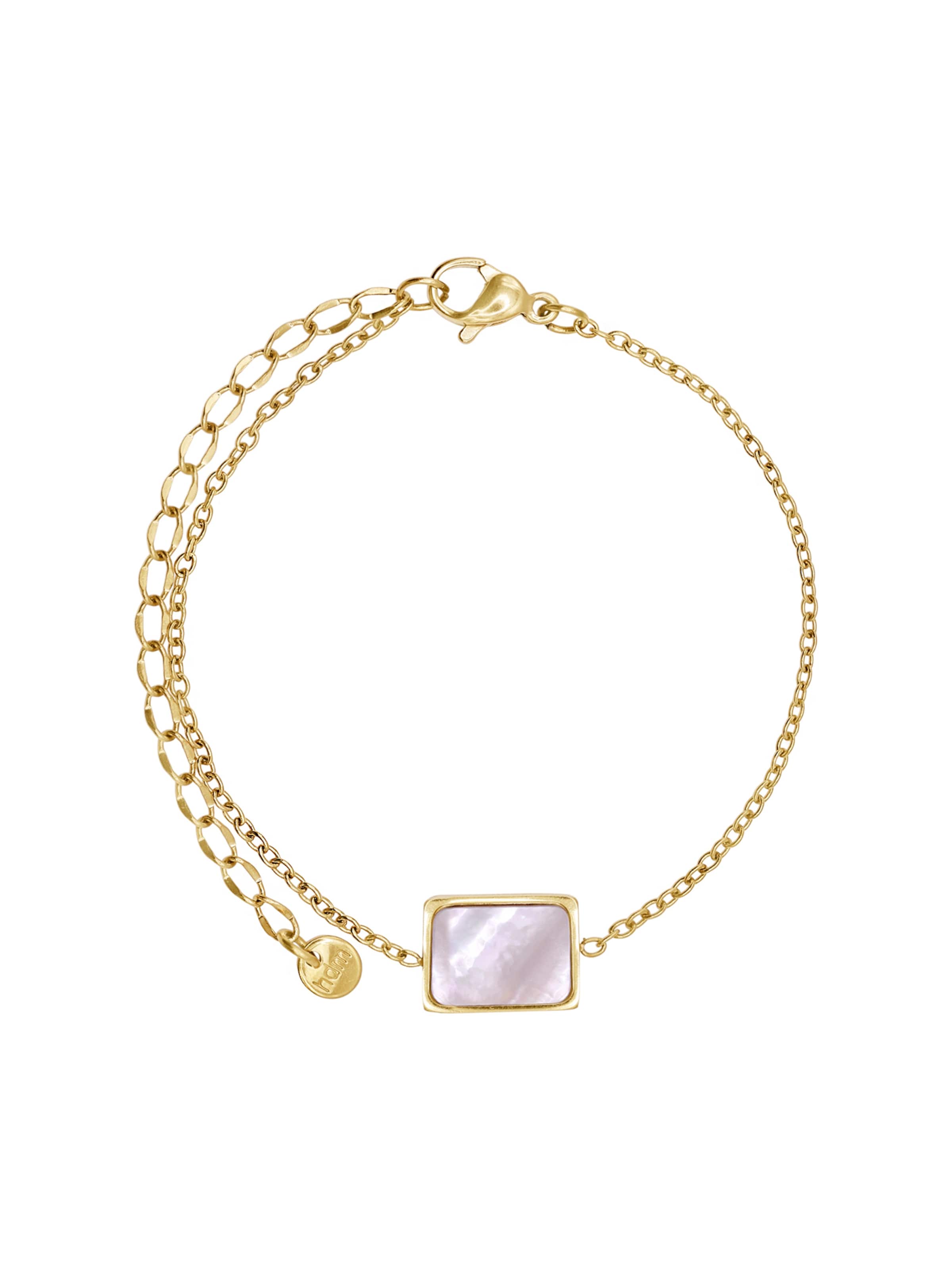 Heideman Armband 'Lenya' in Gold: Vorderseite