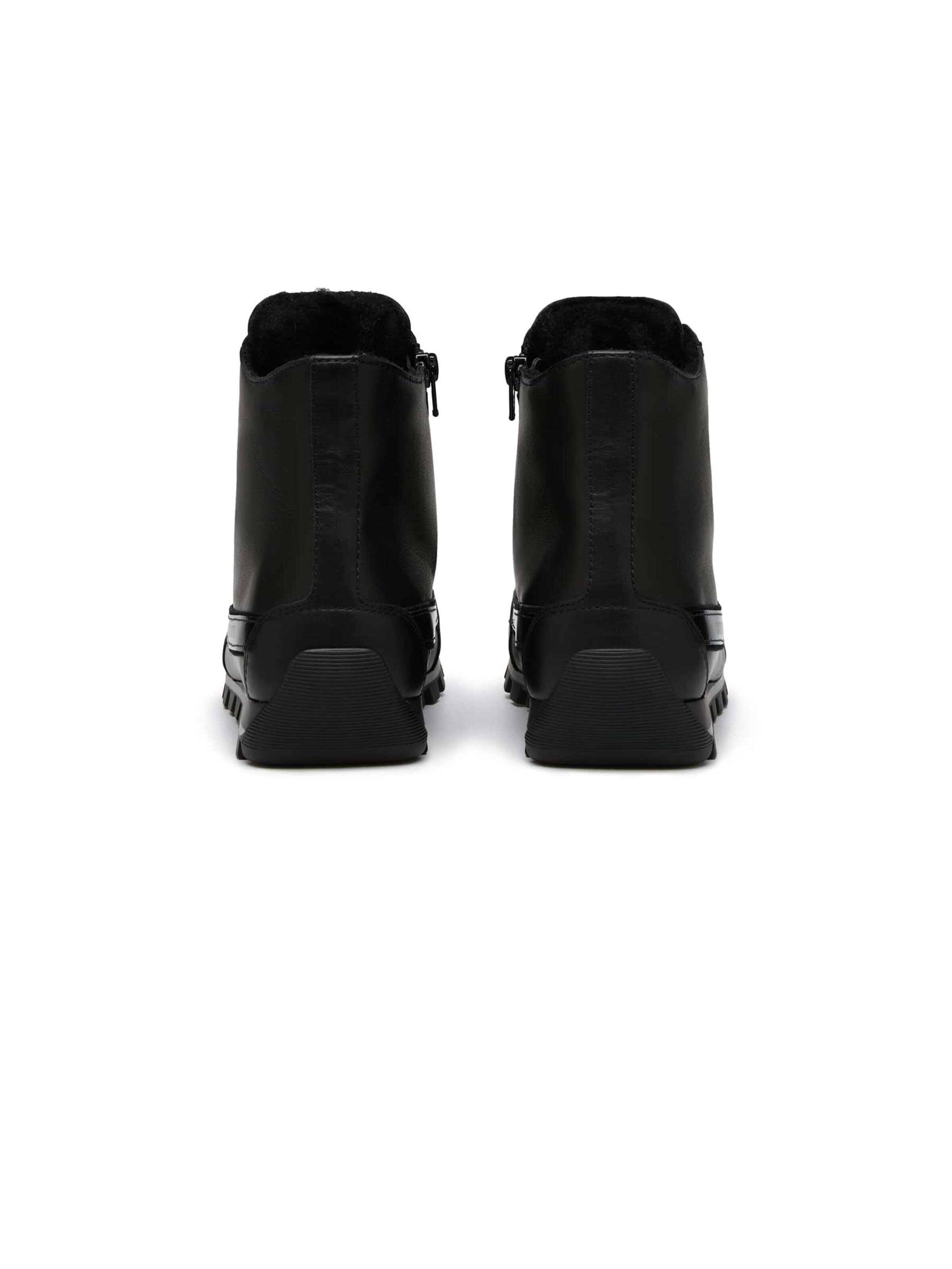 Candice Cooper Sneaker high 'JANIS STRIP PLUS CHIC FUR'‌‌‌‌‌‌‌‌‌ in Schwarz