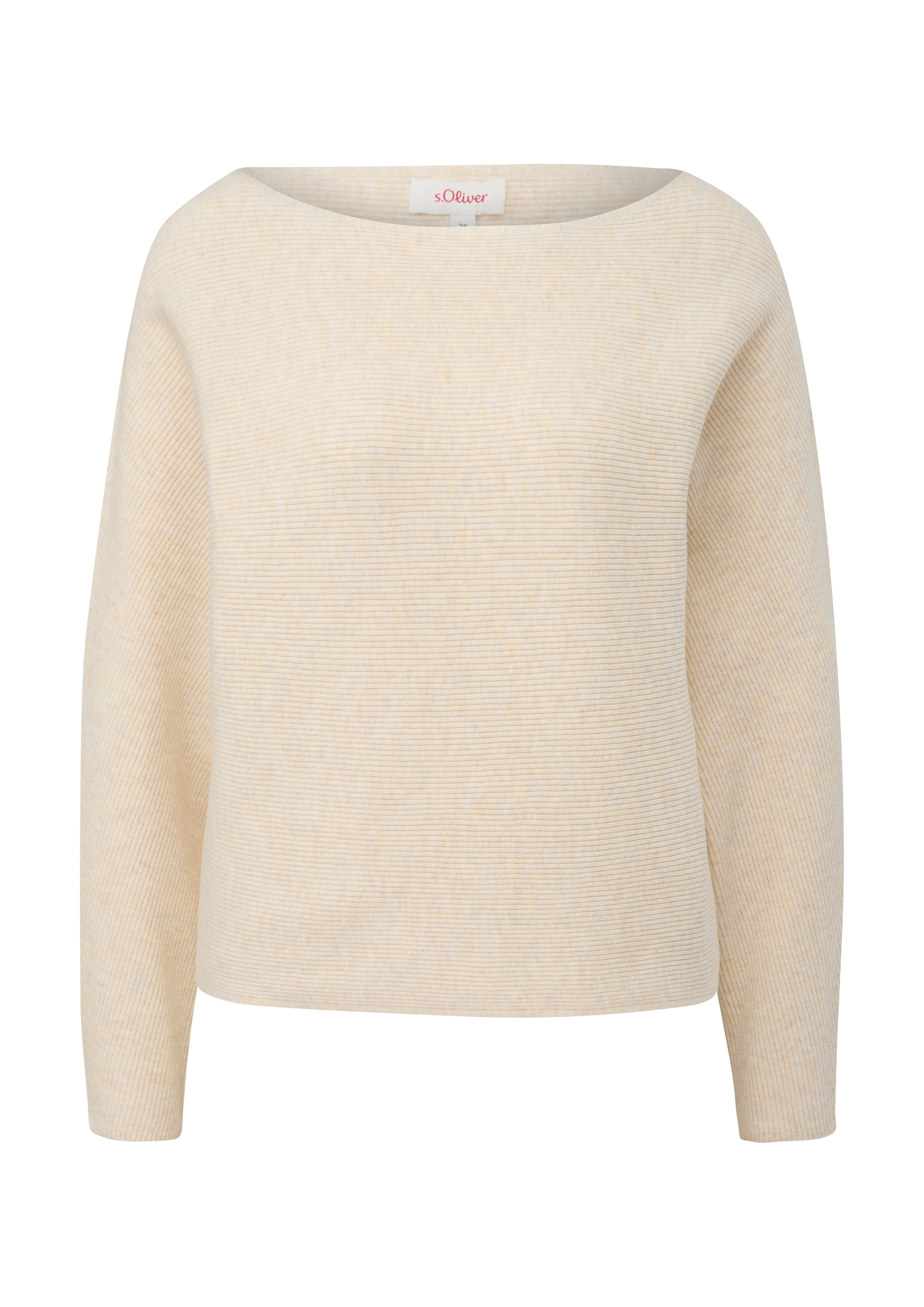 s.Oliver Trui in Beige: voorkant
