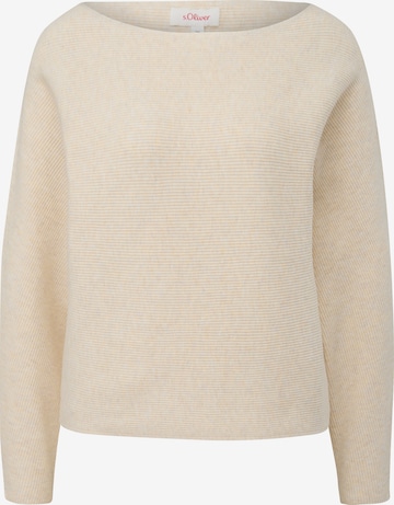 s.Oliver Trui in Beige: voorkant