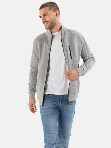 CAMEL ACTIVE Zip-Up Hoodie in Grey