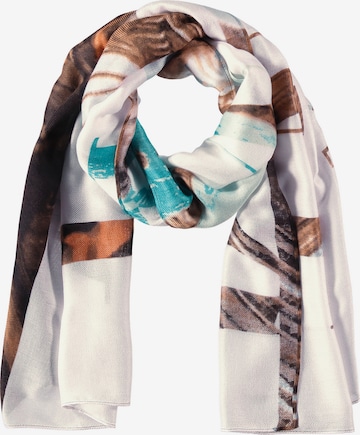 SAMOON Scarf in White: front
