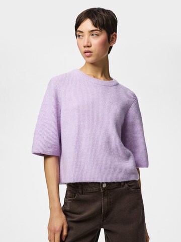 PIECES Πουλόβερ 'PCSILLY' σε λιλά: μπροστά