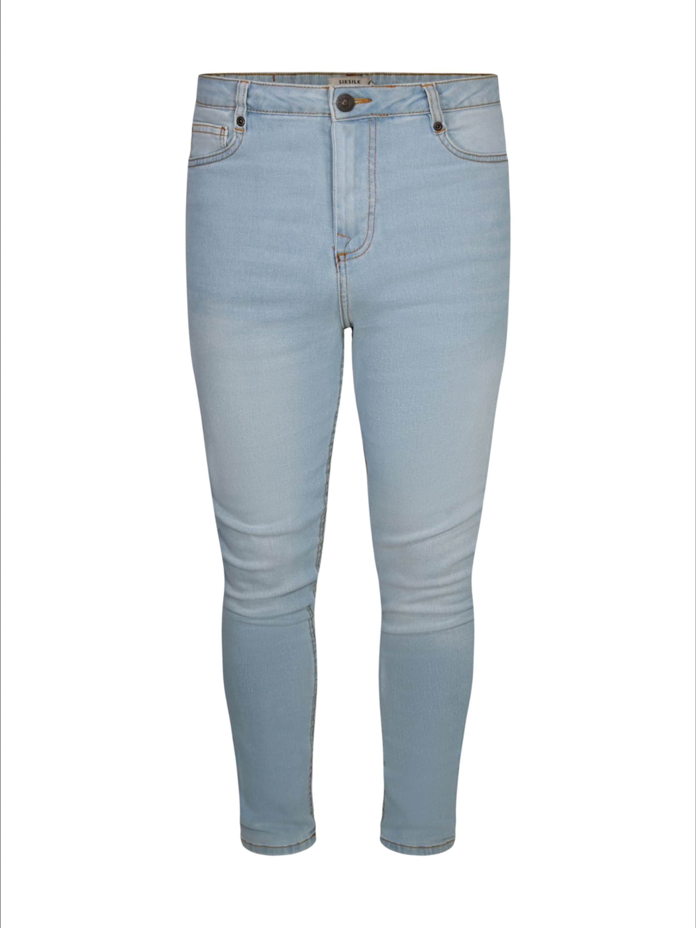 SikSilk Skinny Jeans in Blau: Vorderseite