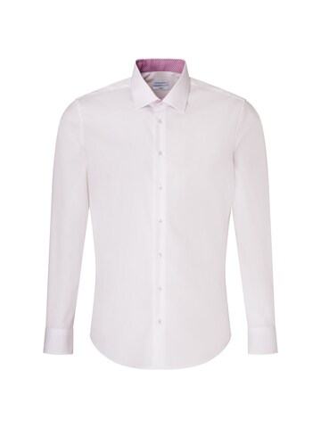 SEIDENSTICKER Slim fit Business Shirt in White: front