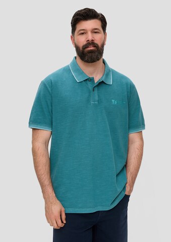 s.Oliver Men Big Sizes Shirt in Blue: front