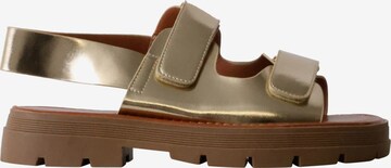 Super Mode Sandale in Gold: Vorderseite
