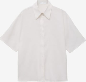 Chemisier 'PAI' MANGO en blanc : devant