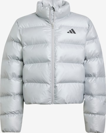 sidabrinė ADIDAS SPORTSWEAR Sportinė striukė: priekis